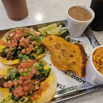 The Taco Spot - Kissimmee - Taco combo.  2 carne asada and 1 birria - Tacos Near Me - Kissimmee, Florida
