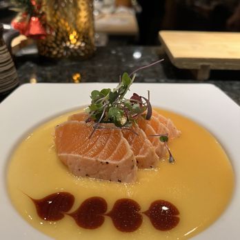 Komé - salmon yuzu miso - Sushi Bars Near Me - Dallas, Texas Komé - salmon yuzu miso - Sushi Bars Near Me - Dallas, Texas