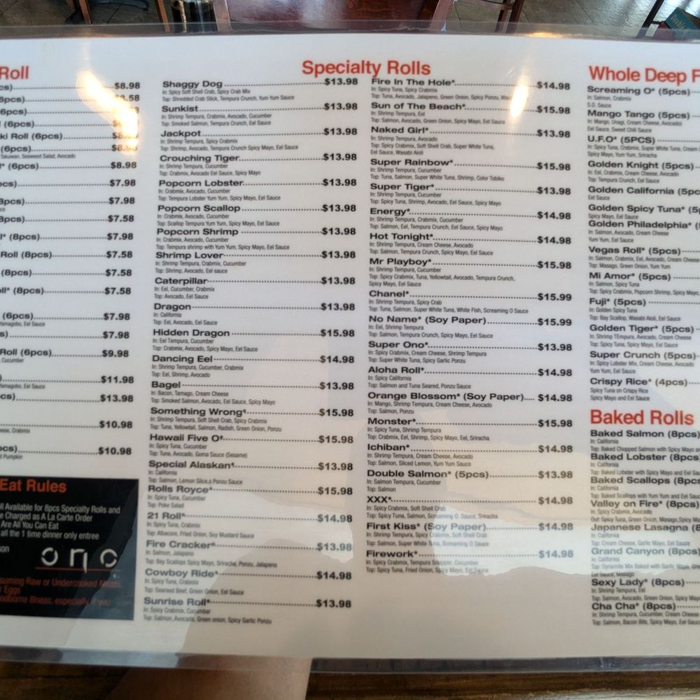 Ono Sushi - Menu (July 2024) - Japanese Near Me - Las Vegas, Nevada Ono Sushi - Menu (July 2024) - Japanese Near Me - Las Vegas, Nevada