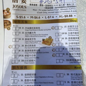 Joyous Chinese Cuisine - Dim sum menu - Chinese Near Me - North York, Ontario Joyous Chinese Cuisine - Dim sum menu - Chinese Near Me - North York, Ontario