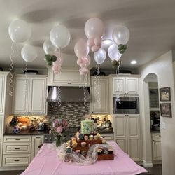 Siblings Bakery - Vegan lemon with mixed berry baby shower cake and cupcakes with floral design