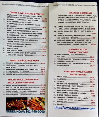Menu photo 3 Seba's Restaurant And B Rdgfld Pk, NJ