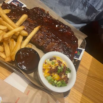 Chili's - Full Rack of Ribs fries and loaded mashed potatoes - Bars Near Me - Palmdale, California