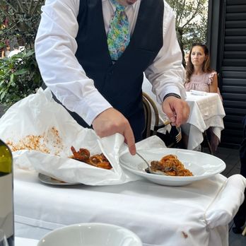 La Barca Ristorante - Seafood pasta prep - Italian Near Me - London, XGL La Barca Ristorante - Seafood pasta prep - Italian Near Me - London, XGL