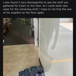 AAIMS Montessori School - My kids stuff on the floor