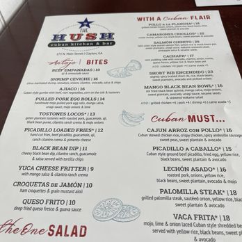 The Hush Cuban kitchen & bar - Cuban Near Me - Clayton, Georgia The Hush Cuban kitchen & bar - Cuban Near Me - Clayton, Georgia