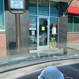Entrance to store from my SUV