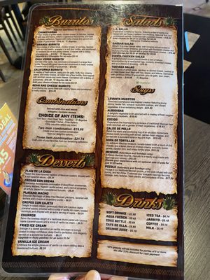 Menu photo 4 Cabrera's Mexican Cuisine Pasadena, CA