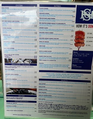 Menu photo 1 Shuckers Oyster House Carrollton, GA Menu photo 1 Shuckers Oyster House Carrollton, GA
