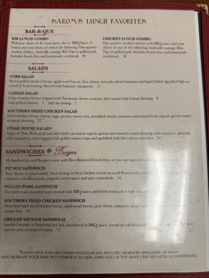 Menu photo 2 Sarom's Southern Kitchen Elk Grove, CA Menu photo 2 Sarom's Southern Kitchen Elk Grove, CA