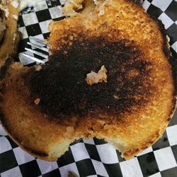 Bench Warmers Sports Grill - Burnt toast from fried chicken sandwich
