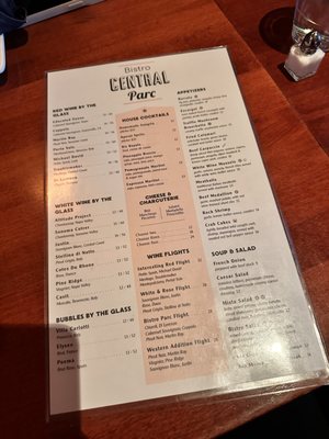 Menu photo 8 Bistro Central Parc San Francisco, CA