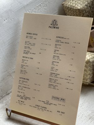 Menu photo 1 Palomino Coffee Austin, TX Menu photo 1 Palomino Coffee Austin, TX