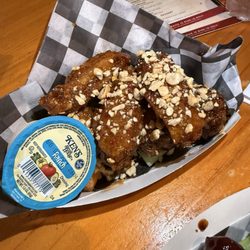 Bow & Arrow Sports Bar - Thai peanut wings