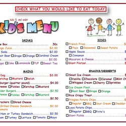The Boonville Store & Cafe - Kids Menu