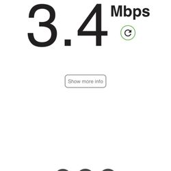 Internet speed test at home