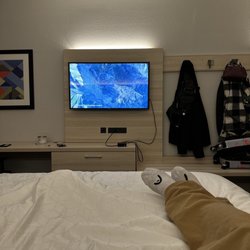Holiday Inn Express & Suites - I always bring my Apple TV.