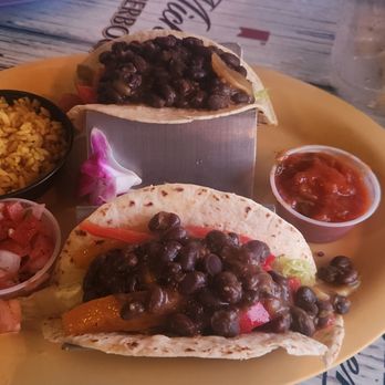 Nokomo's Sunset Hut - Bean tacos with sides!!! my new GOTO at NOKOMO. Wonderful. - Seafood Near Me - Nokomis, Florida Nokomo's Sunset Hut - Bean tacos with sides!!! my new GOTO at NOKOMO. Wonderful. - Seafood Near Me - Nokomis, Florida
