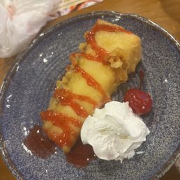 Deep fried cheese cake Deep fried cheese cake