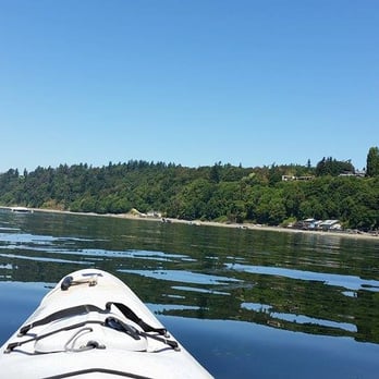Olympic Outdoor Center - View from kayaking along des moines marina - Rafting/Kayaking Near Me - Port Gamble, Washington