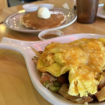 Rise & Shine - Fajita skillet and pancakes - Breakfast & Brunch Near Me - Indianapolis, Indiana