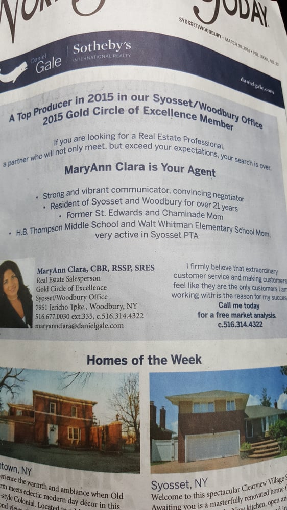 DANIEL GALE SOTHEBY’S INTERNATIONAL REALTY 222 Jericho Tpke, Syosset