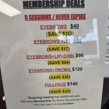 Kally Threading - I like their membership. - Threading Services Near Me - Bonney Lake, Washington Kally Threading - I like their membership. - Threading Services Near Me - Bonney Lake, Washington