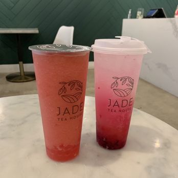 Jade Tea House - Watermelon slush and Lychee sparkle - Desserts Near Me - Davie, Florida