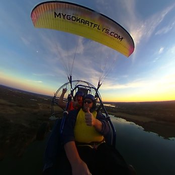 US Paragliding - Sunset flight lessons are Awesome - Paragliding Near Me - Marble Falls, Texas