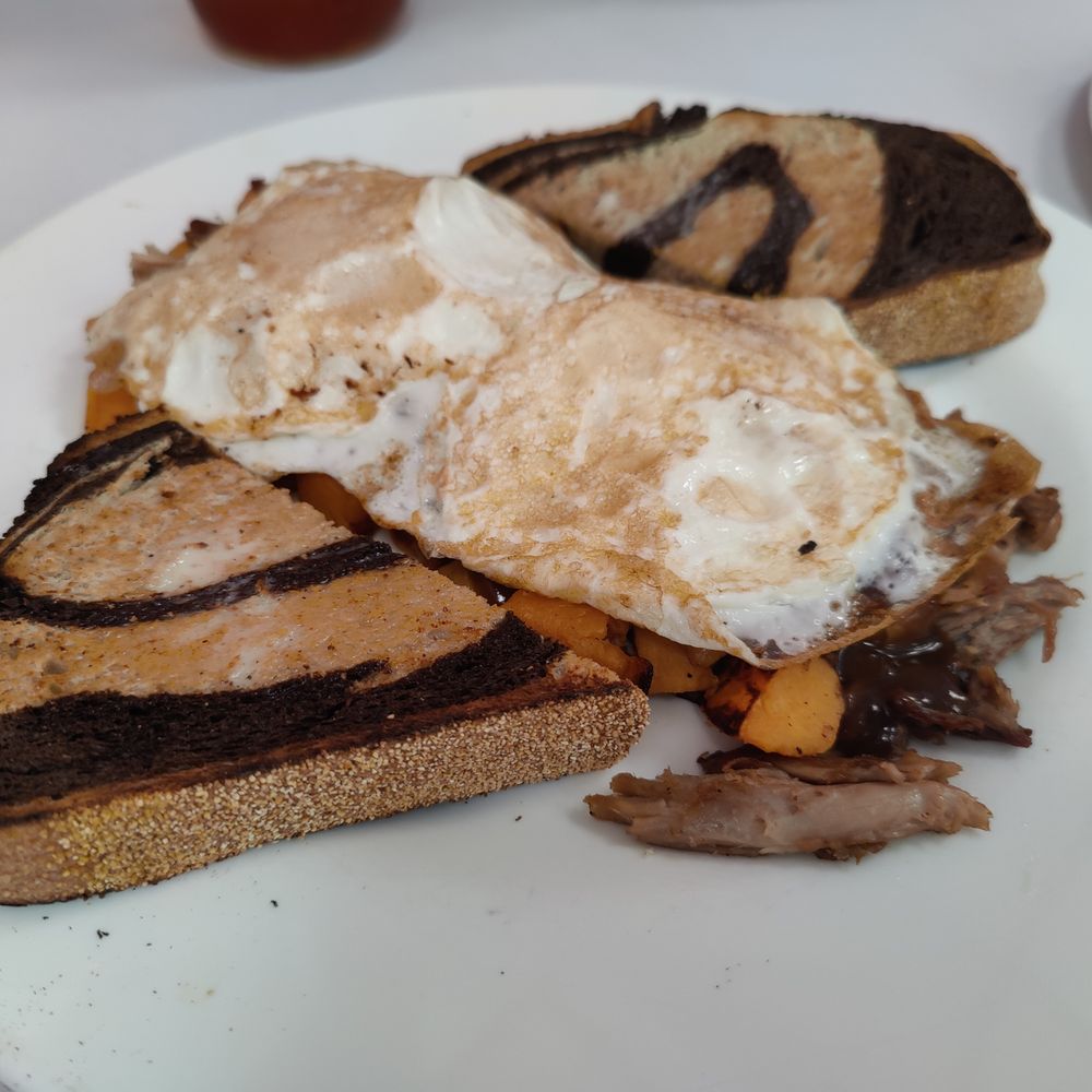 Crazy Beans - Duck hash with 2 eggs OM - Coffee & Tea Near Me - Miller Place, New York Crazy Beans - Duck hash with 2 eggs OM - Coffee & Tea Near Me - Miller Place, New York