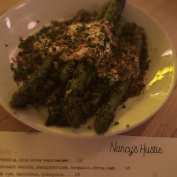Nancy's Hustle - Grilled Asparagus - New American Near Me - Houston, Texas Nancy's Hustle - Grilled Asparagus - New American Near Me - Houston, Texas