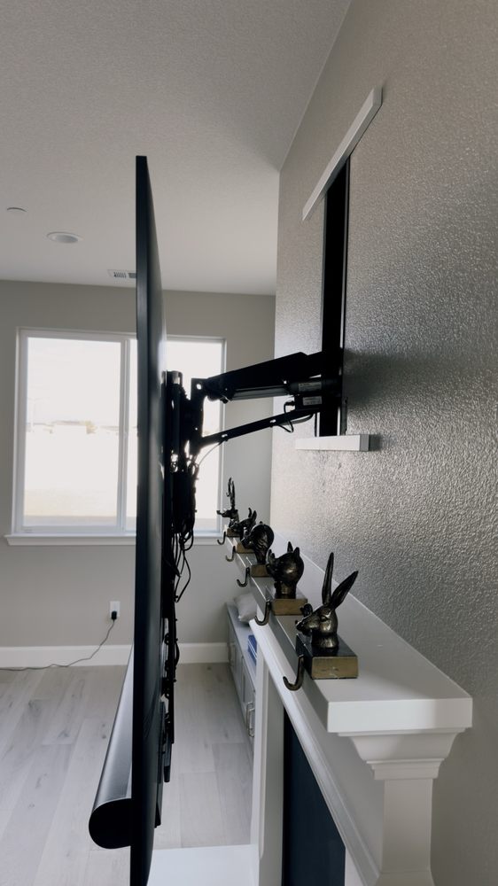 Slide of Straight Line TV Installations