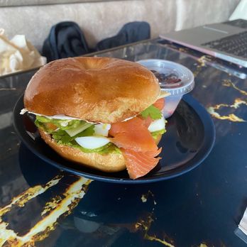 Adee's Coffee Roasters - sea smoke bagel - Cocktail Bars Near Me - Baltimore, Maryland