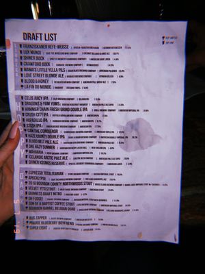 Menu photo 2 502 Bar San Antonio, TX
