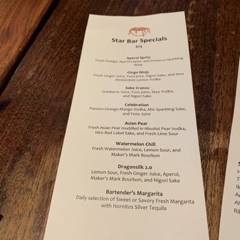 Star Noodle - Drink specials July 2019 - Asian Fusion Near Me - Lahaina, Hawaii
