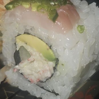 Fat Fish - Super thin piece of fish doesn't even completely cover the top of the roll. - Sushi Bars Near Me - Salt Lake City, Utah Fat Fish - Super thin piece of fish doesn't even completely cover the top of the roll. - Sushi Bars Near Me - Salt Lake City, Utah