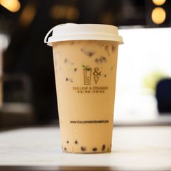 Tea Leaf & Creamery - Boba Milk Tea with classic Milk Tea