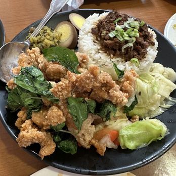 Dumpling Capital - Combo plate pop corn chicken - Dim Sum Near Me - Santa Clara, California