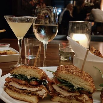 Nick's On State - Wine: Eroica Riesling & Cocktail: Salty Pear Crispy Chicken Sandwich w fries - New American Near Me - Carlsbad, California Nick's On State - Wine: Eroica Riesling & Cocktail: Salty Pear Crispy Chicken Sandwich w fries - New American Near Me - Carlsbad, California