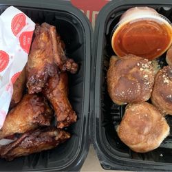 Fort Mill - Dozen wings (bbq and buffalo), six garlic knots.