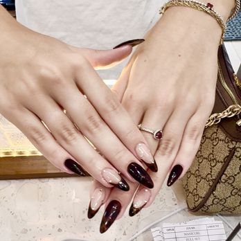 Hi Nails & Spa - Lovely set of autumn nails with a little glitz - Nail Salons Near Me - Margate, Florida Hi Nails & Spa - Lovely set of autumn nails with a little glitz - Nail Salons Near Me - Margate, Florida