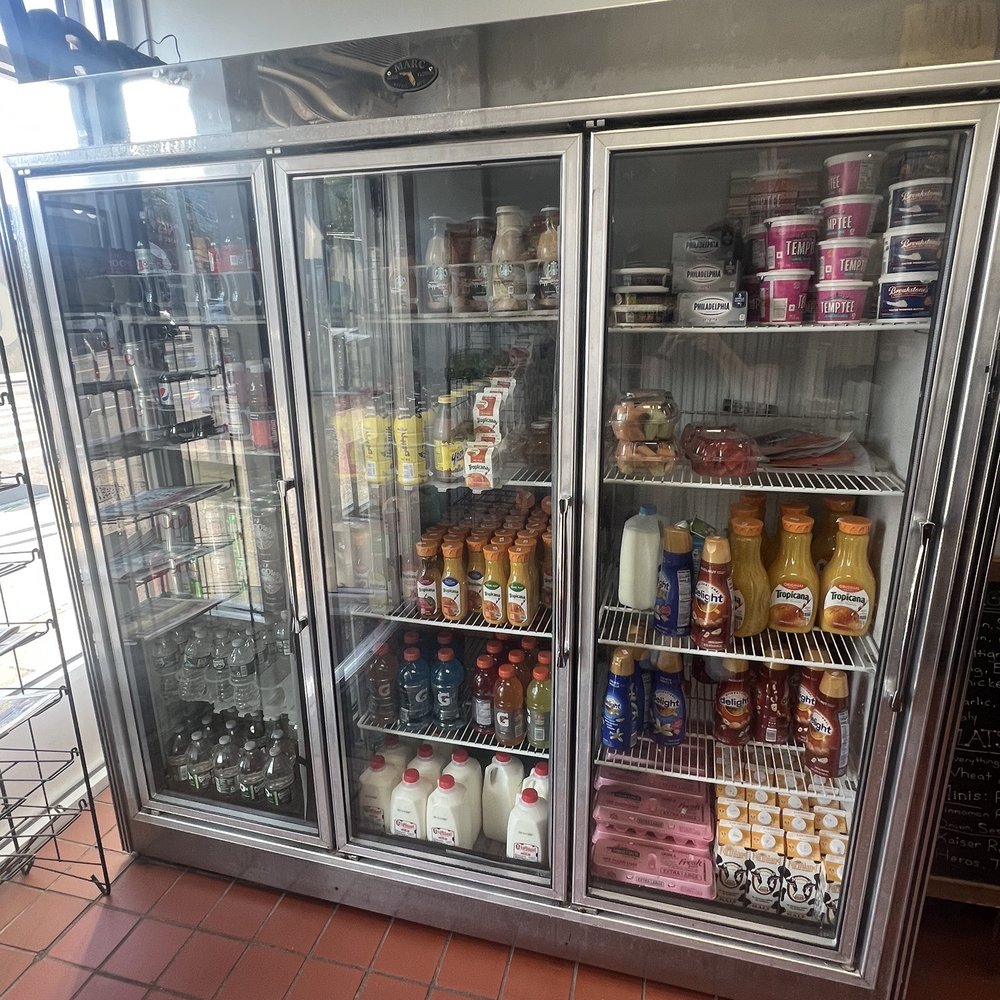Bagel Shoppe - a refrigerated display case - Bagels Near Me - Oakland Gardens, New York Bagel Shoppe - a refrigerated display case - Bagels Near Me - Oakland Gardens, New York