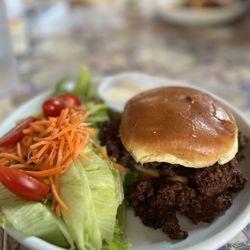 Jerrys Again - Sloppy joe and side salad