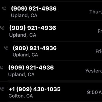 Pull Up A Chair Event Rentals - 5 of 8 answered calls. I just looked through my call log and also saw I called Monday last week twice and Wednesday. - Party Equipment Rentals Near Me - Upland, California