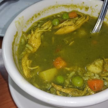 Chicama Peruvian Restaurant - Aguadito (cilantro based chicken soup) - Peruvian Near Me - Stanton, California