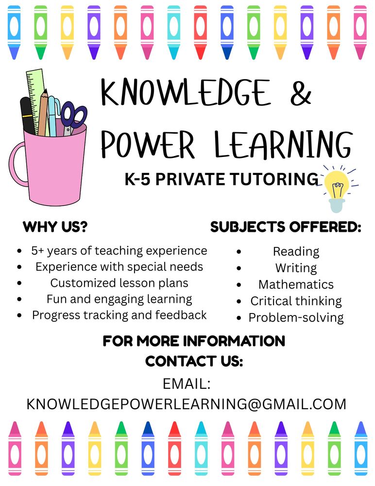 KNOWLEDGE & POWER LEARNING - Updated July 2026 - Request Information ...