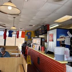 The counter where orders are taken.