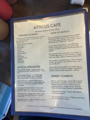 Menu photo 4 Atticus Cafe Anaheim, CA Menu photo 4 Atticus Cafe Anaheim, CA