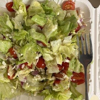 Two Cousins Pizza - A side salad and it costs me $9.45. - Pizza Near Me - Hockessin, Delaware