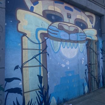 Aztec mural - Center of mural - Public Art Near Me - Oakland, California Aztec mural - Center of mural - Public Art Near Me - Oakland, California